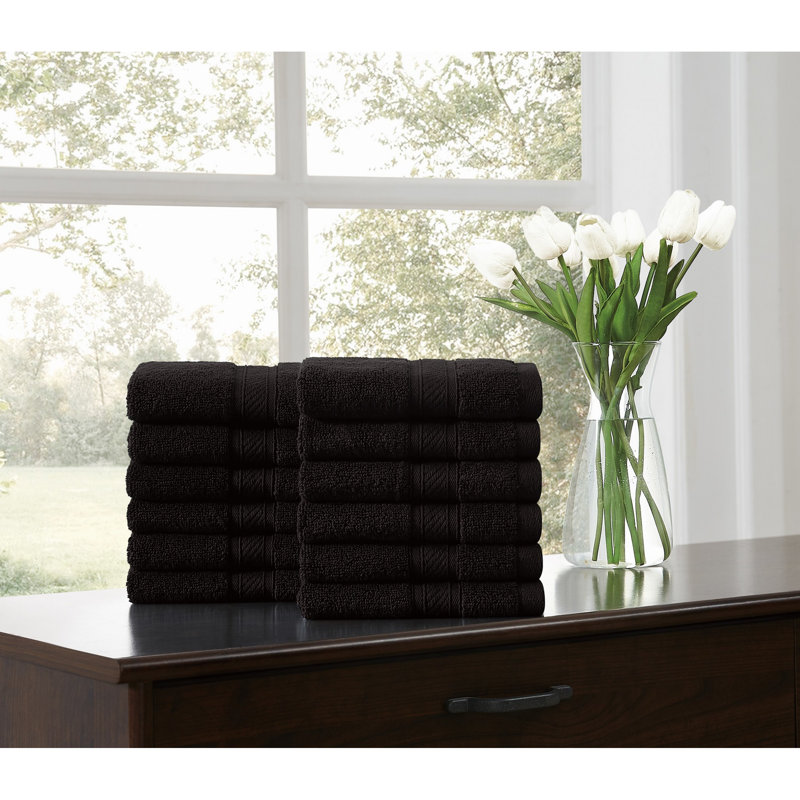  Regal Plush Towel Sets, Espresso