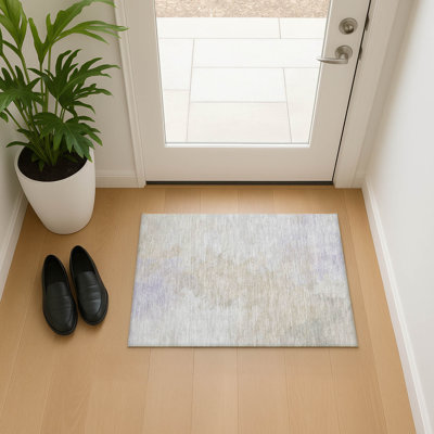 Premium Machine Washable Slesnick AMF1675 Abstract Rug