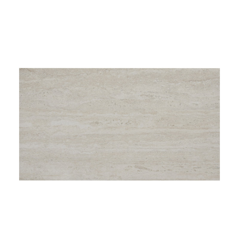 Margelle de piscine Rosano Lucera 13 po x 24 po x 0,79 po, aspect pierre de porcelaine mate, bord arrondi (4,33 pi²/unité, 2 pièces)