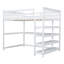 Lit mezzanine double avec tablettes de rangement et bureau sous le lit-1735618702