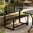 Metal Outdoor Convertible Bench, All-in-one Table Bench With Umbrella Hole-9545047