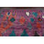 Tapis mauve en laine noué à la main de conception unique 9 pi x 12 pi 8 po
