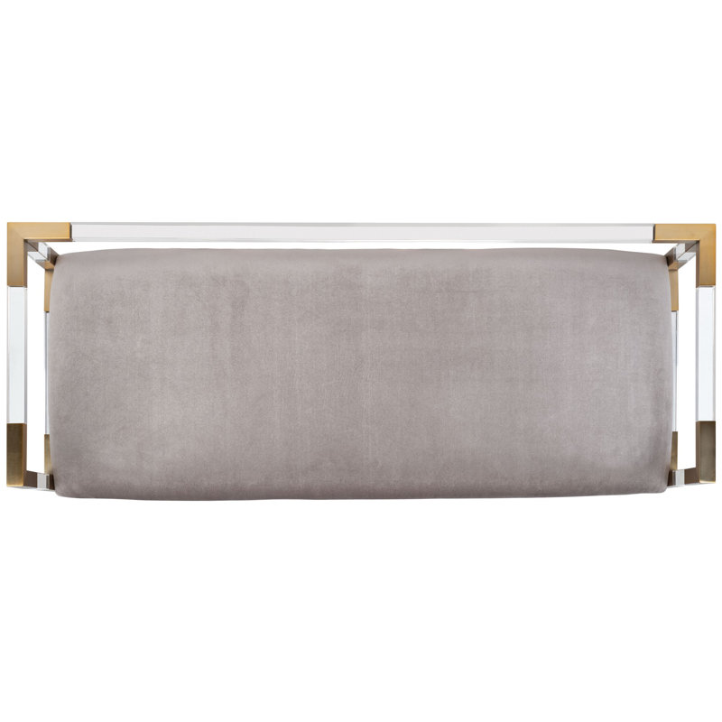 Upholstered Bench, Grey