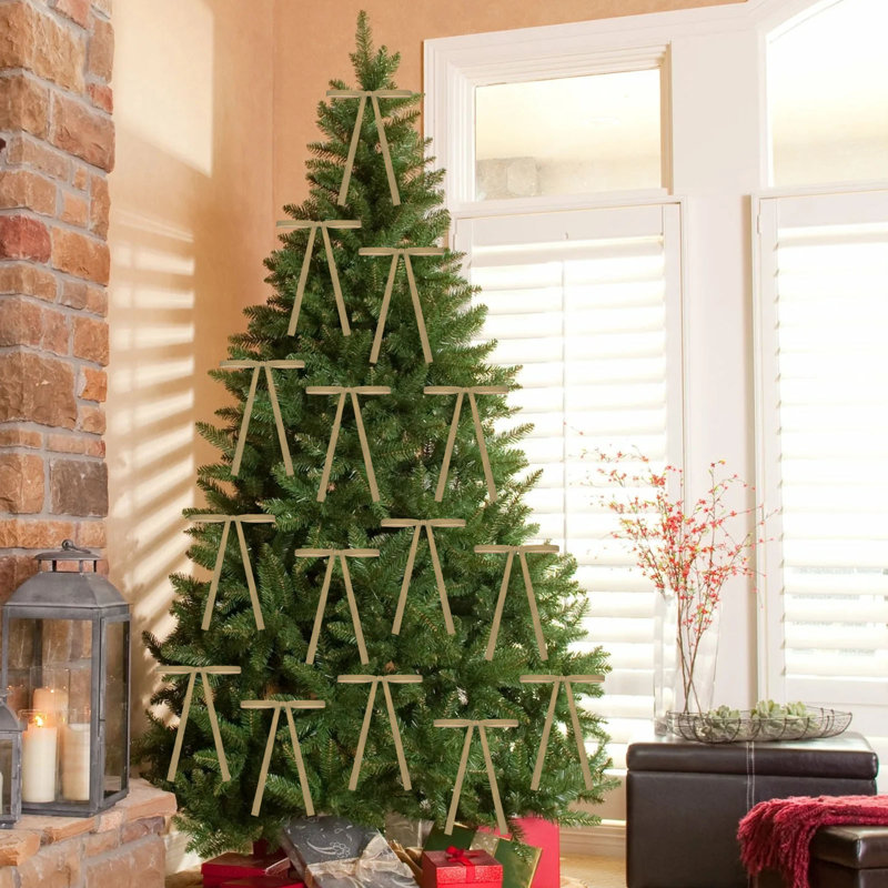 Boucles en velours pour boucles d'arbre de Noël, po