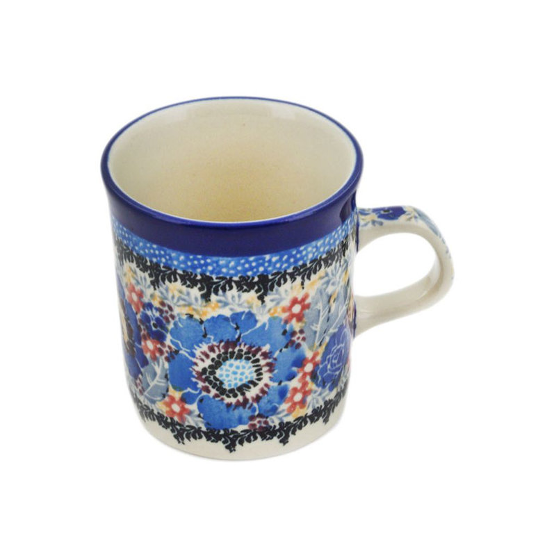 5 oz. Grande tasse en grès - Beautiful Blues