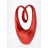 Polystone Swirl Abstract Decorative Red Sculpture-107635934
