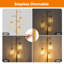 Lampe sur pied à intensité variable, lampe sur pied en rotin 3 lumières pour le salon, lampes sur pied à branches industrielles avec 3 ampoules DEL de 6 W-203951167
