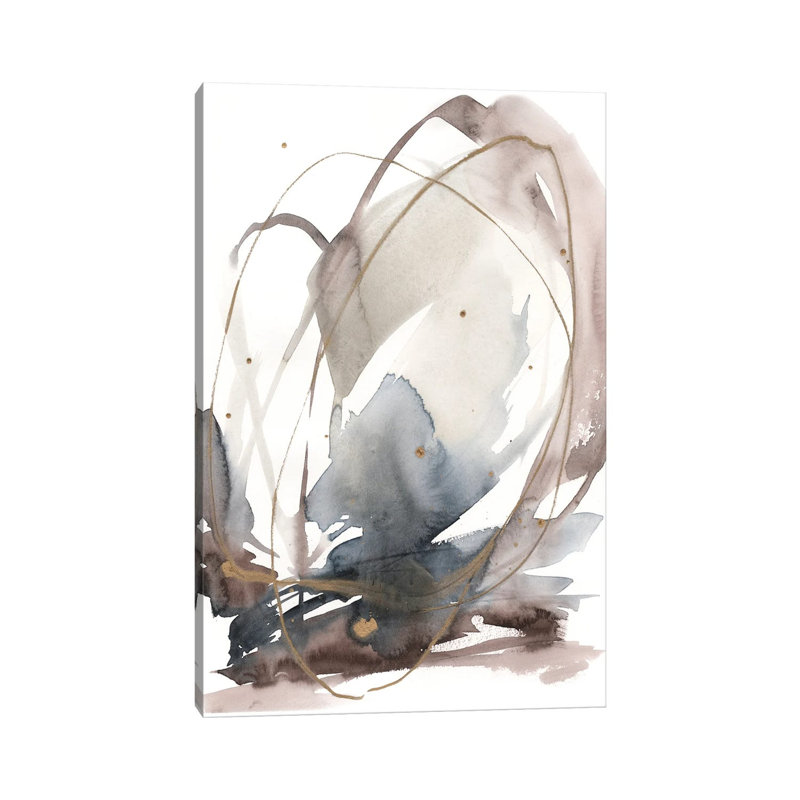 Inky Vortex I by Jennifer Goldberger - Wrapped Canvas Painting, 66.04 cm H x 45.72 cm W x 3.175 cm D