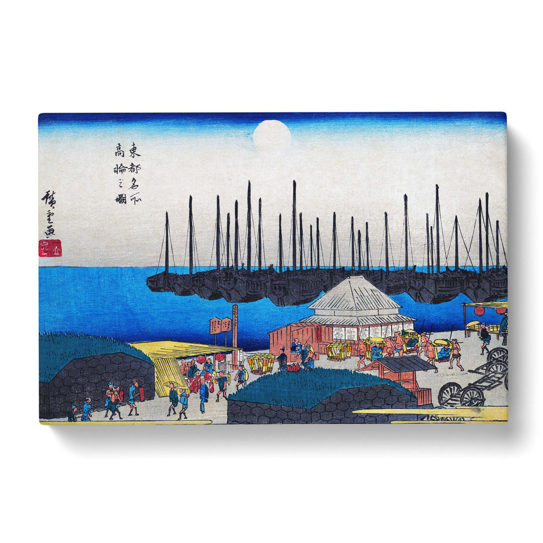 Takanawa No Zu by Utagawa Hiroshige - Wrapped Canvas