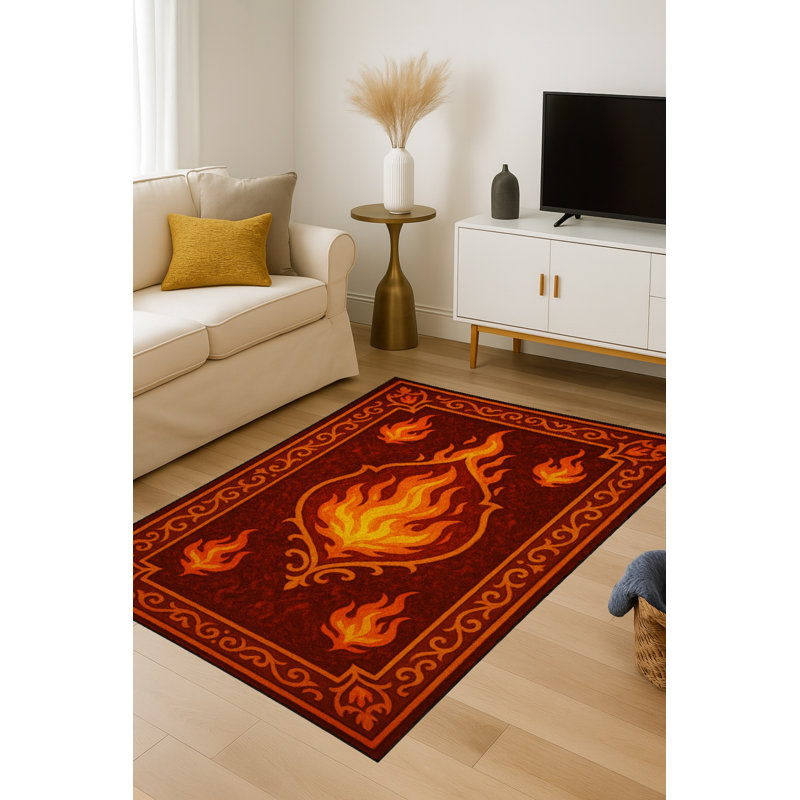 Tapis brun tissé Mosso, 2 pi x 2 pi 11 po