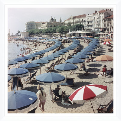 Saint-Raphael Beach Print by Slim Aarons