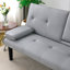 PVC Leather Convertible Futon Sofa Bed-748487445