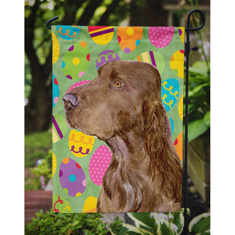 Drapeau de jardin Atara, Field spaniel