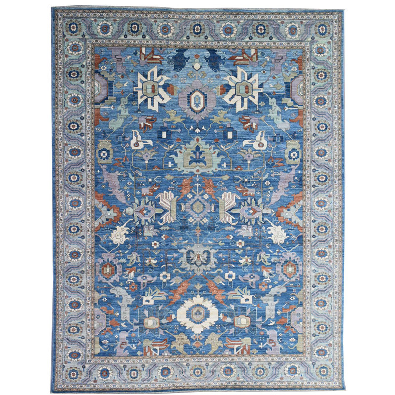 Tapis bleu nouvel âge New Turkmen