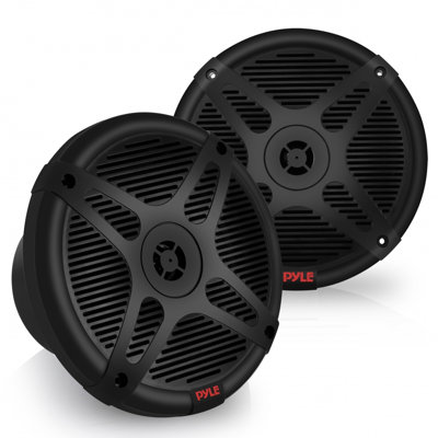 Pyle Dual 6.5’’ Water-Resistant Marine Speakers With Wireless RF Streaming Support, 2-Way Coaxial Audio System For Boat, Car & Off-Road With 100 Ft. Range, Universal OEM Replacement, Weatherproof
