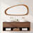 Asymmetrical Wood Framed Accent Wall Mirror-1416182758-1414601651