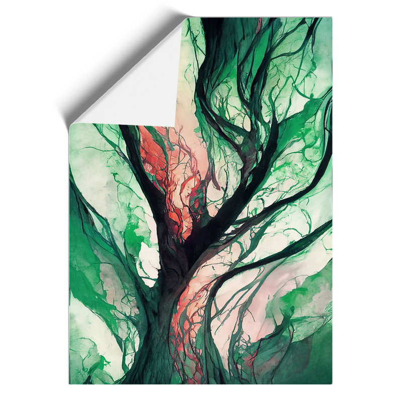 Abstract Tree - Wall Art, Paper, 59.4cm H x 42cm W x 3cm D, No Matte