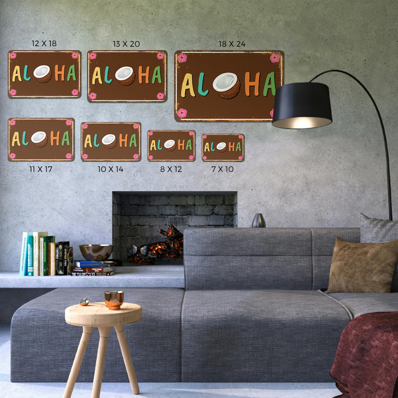Aloha (paquet de 2) en plastique 8 po x 12 po