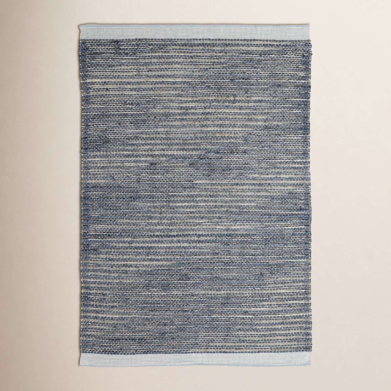 Vanora Hand-Woven Striped Jute Rug, Rectangle 7'6" x 9'6"