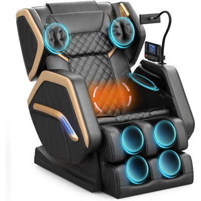 The Newly Upgraded Massage Chair, Zero-gravity Full-body Massage Chair, 14 Massage Rollers, Back and Leg Heating, Back Massage, 8 Airbags, Smart Touch Screen, and Bluetooth Speaker