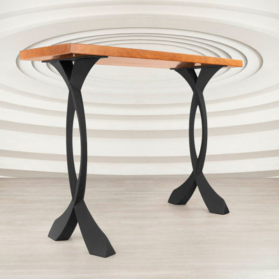 Curva Metal Counter and Bar Table Legs, Set of 2