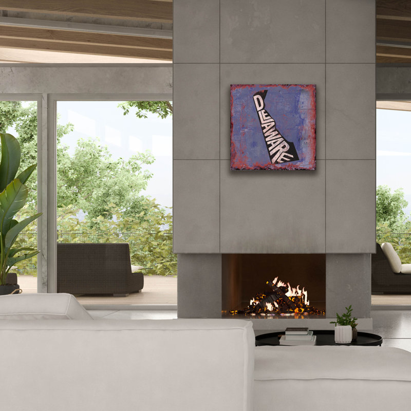 «Epic Graffiti» «Delaware» par Art Licensing Studio, art mural sur toile, H 26 po x l 26 po x P 1,5 po