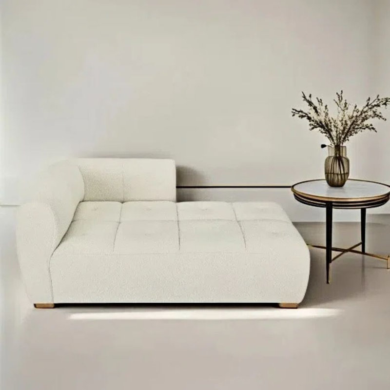 Chaise longue simple et confortable, Orienté à gauche (vu de face)