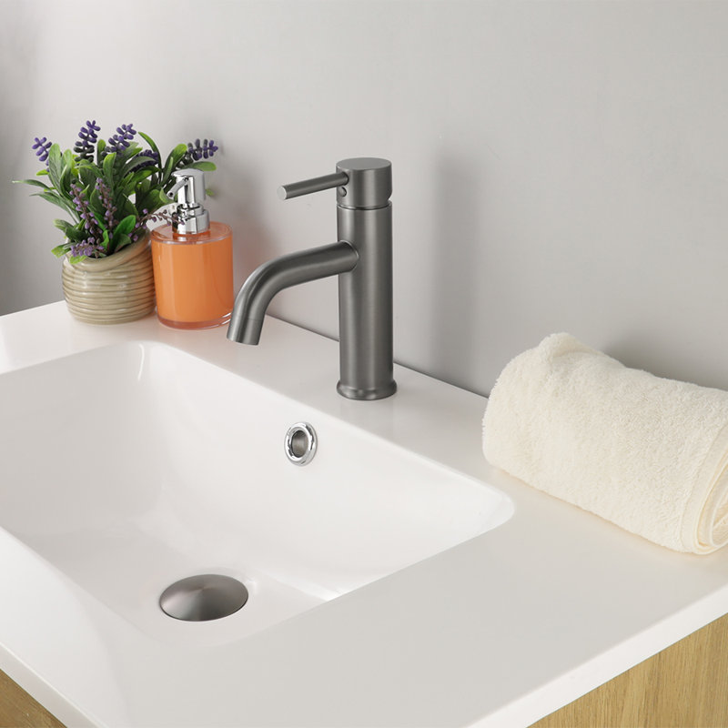 Robinet de salle de bain monotrou Louth, Graphite noir