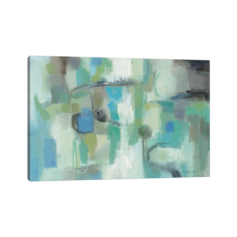 «Mountain Spring II» par Silvia Vassileva - reproduction d'art, Toile tendue, Aucun mat, H 26 po x l 40 po x 1,5 po