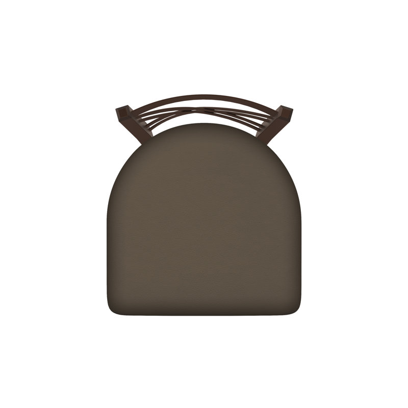 Catalina 18'' H Upholstered Metal Side Chair, Bronze, Vinyl-Canter Earth