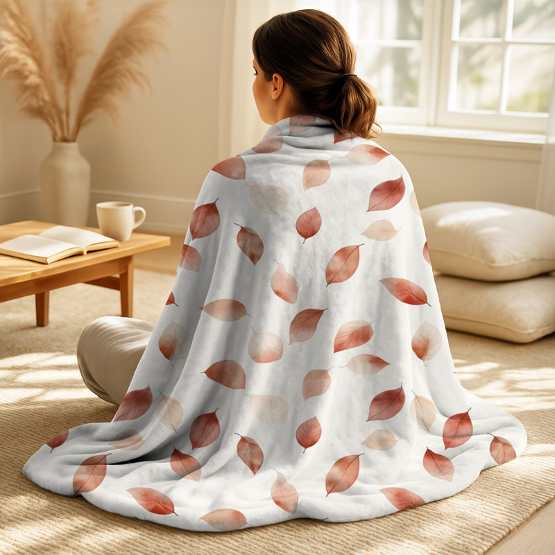 Couverture polaire Boho Nature Earthy - Floral