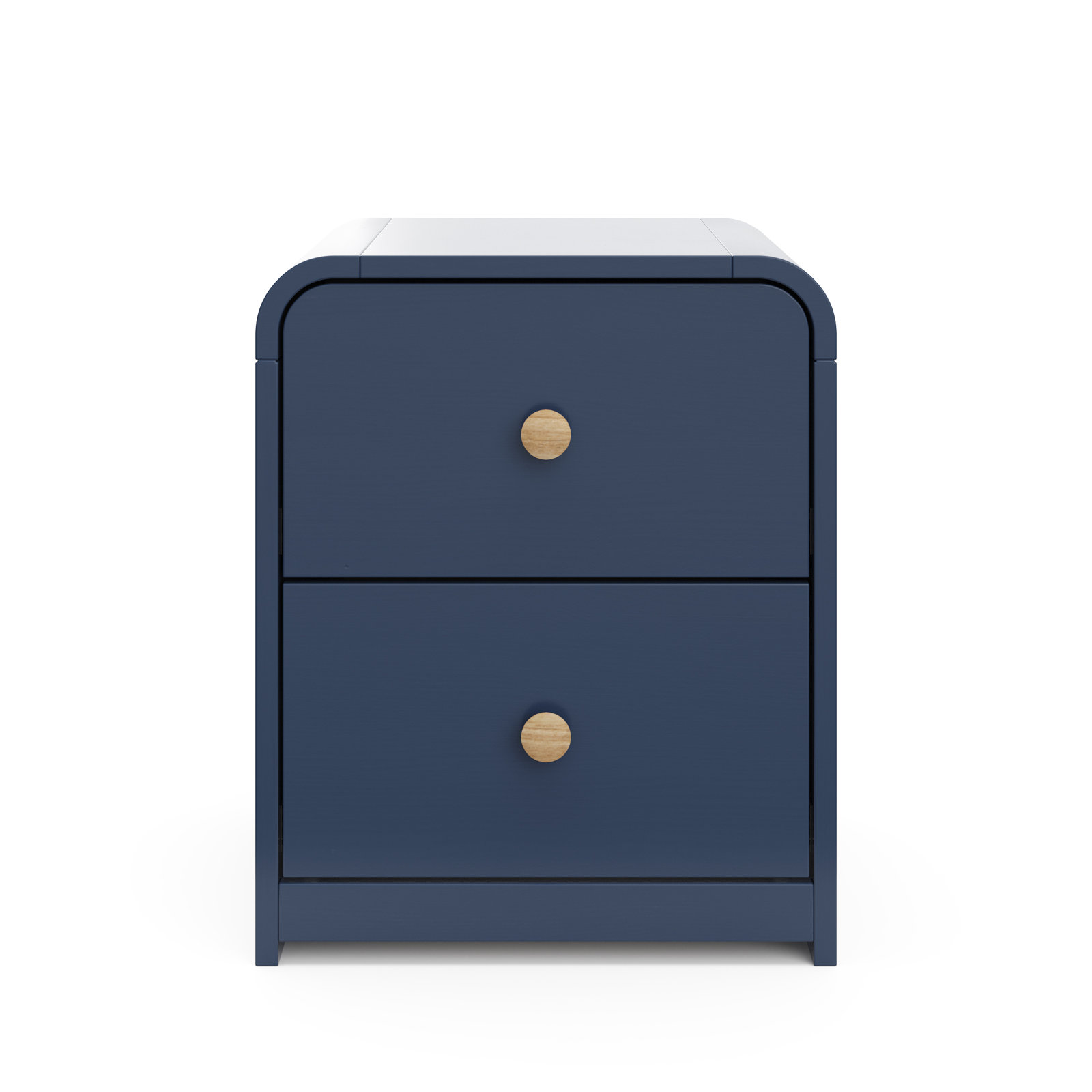 Santos 2-Drawer Nightstand, Midnight Blue