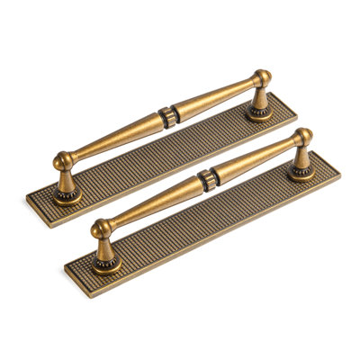 Poignée de tiroir rétro Vintage G017 - laiton antique, poignée décorative détaillée pour armoires et meubles