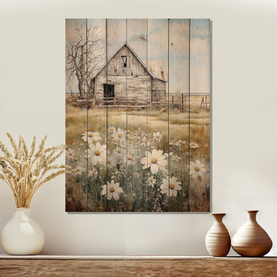 Farmhouse Quiet Retreat II On Wood Print