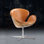 Rupini Faux Leather Swivel Wingback Chair