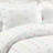 White Microfiber 3 Piece Comforter Set-940933266