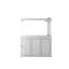 Simple aquarium rectangulaire blanc argenté
