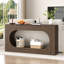 Console de vestibule moderne avec tiroir et cadre ovale étroit-64807936