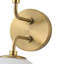 Applique murale moderne avec abat-jour globe en verre de lait moderne