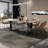 Rectangular Microcrystal Stone Dining Table Set-104311935-124065256