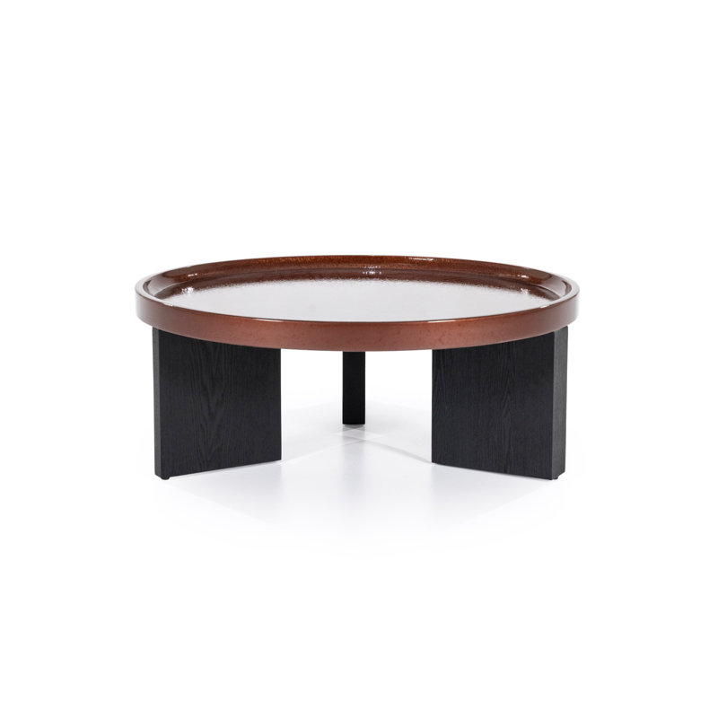 Table basse simple, Rouge, H 14 po x L 35 po x l 35 po 