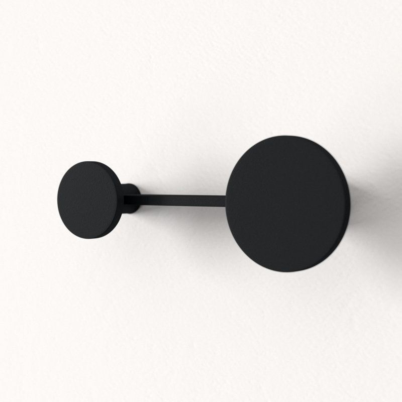 Afteroom Studio Wall Mounted Coat Rack, Powder Coated Black