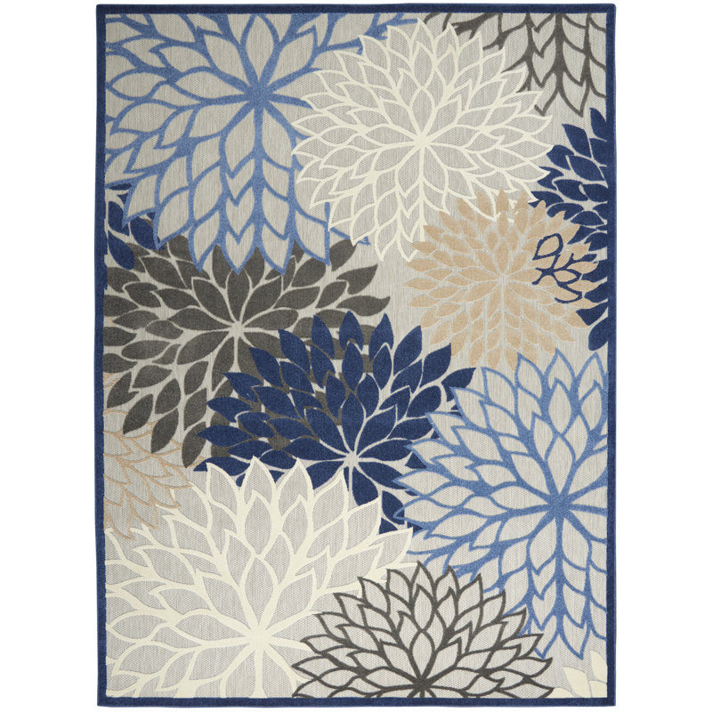 Abela Floral Indoor Rug, Rectangle 10' x 14'