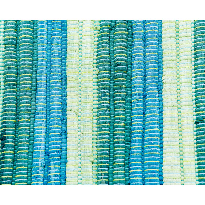 Cotton Striped Indoor Rug, Rectangle 2' x 3'