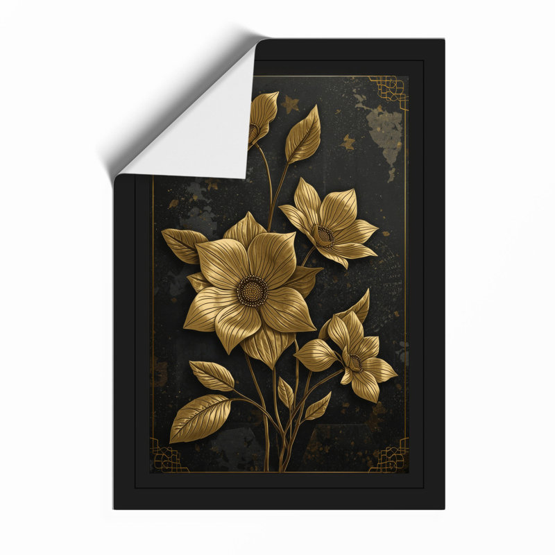 Golden Daffodil Study Botanical - Framed Print, Unframed, A1 - 84.1 x 59.4 cm