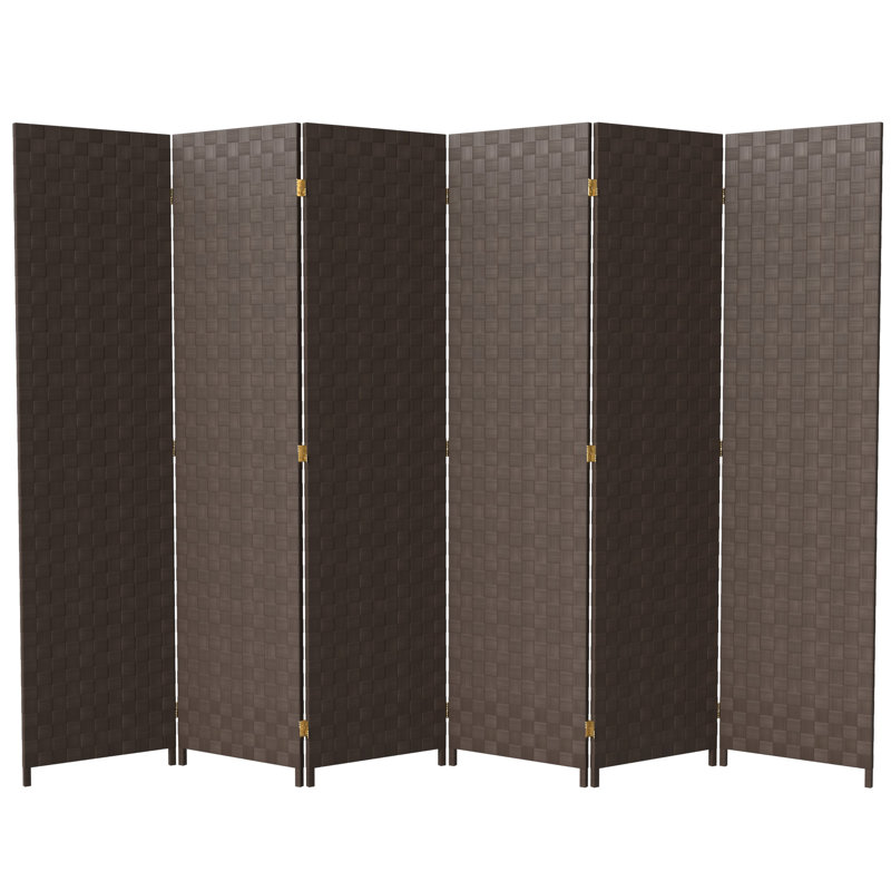 Outdoor Folding Screen, 4, Dark Brown, 71" H