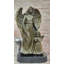 Sculpture en bronze statue d'ange avec enfant
