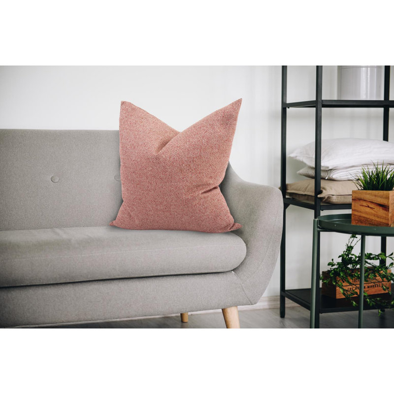 Throw Pillow, 24" x 24", Rose, Down