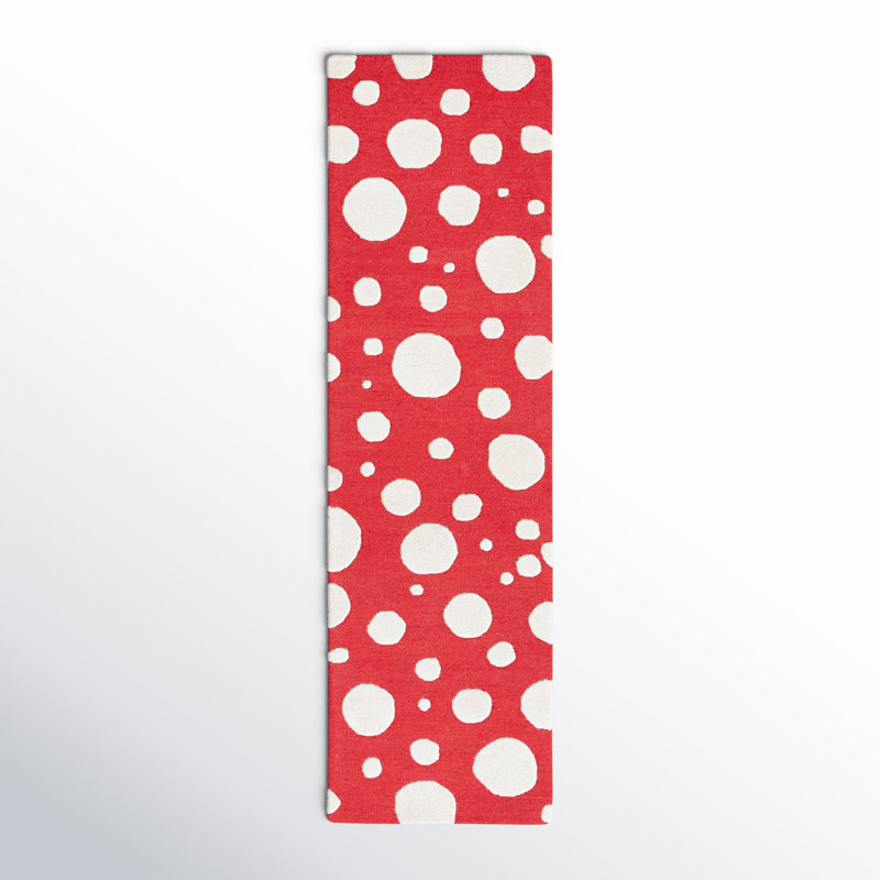 Camey Area Rug in Red/Ivory, Runner 2'3" x 8'