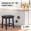 Tabouret de comptoir 24 po Jelissa-538786534-551147443